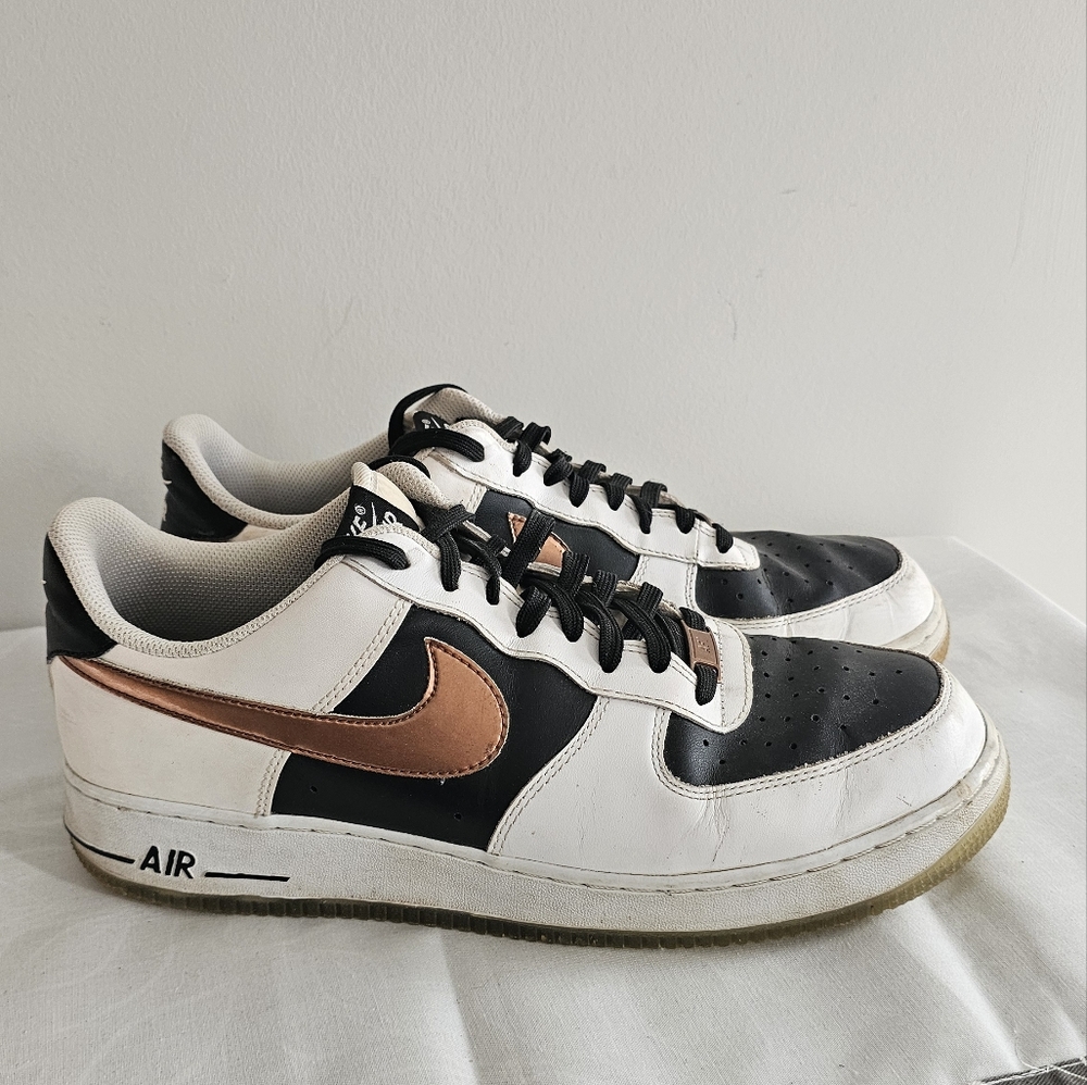 NIKE Air Force 1 Low Copper Leather Mens Athletic Sneakers, Shoes - Picture 6 of 7